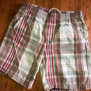 Old Navy Mens Plaid Shorts Trunks Bottoms Medium